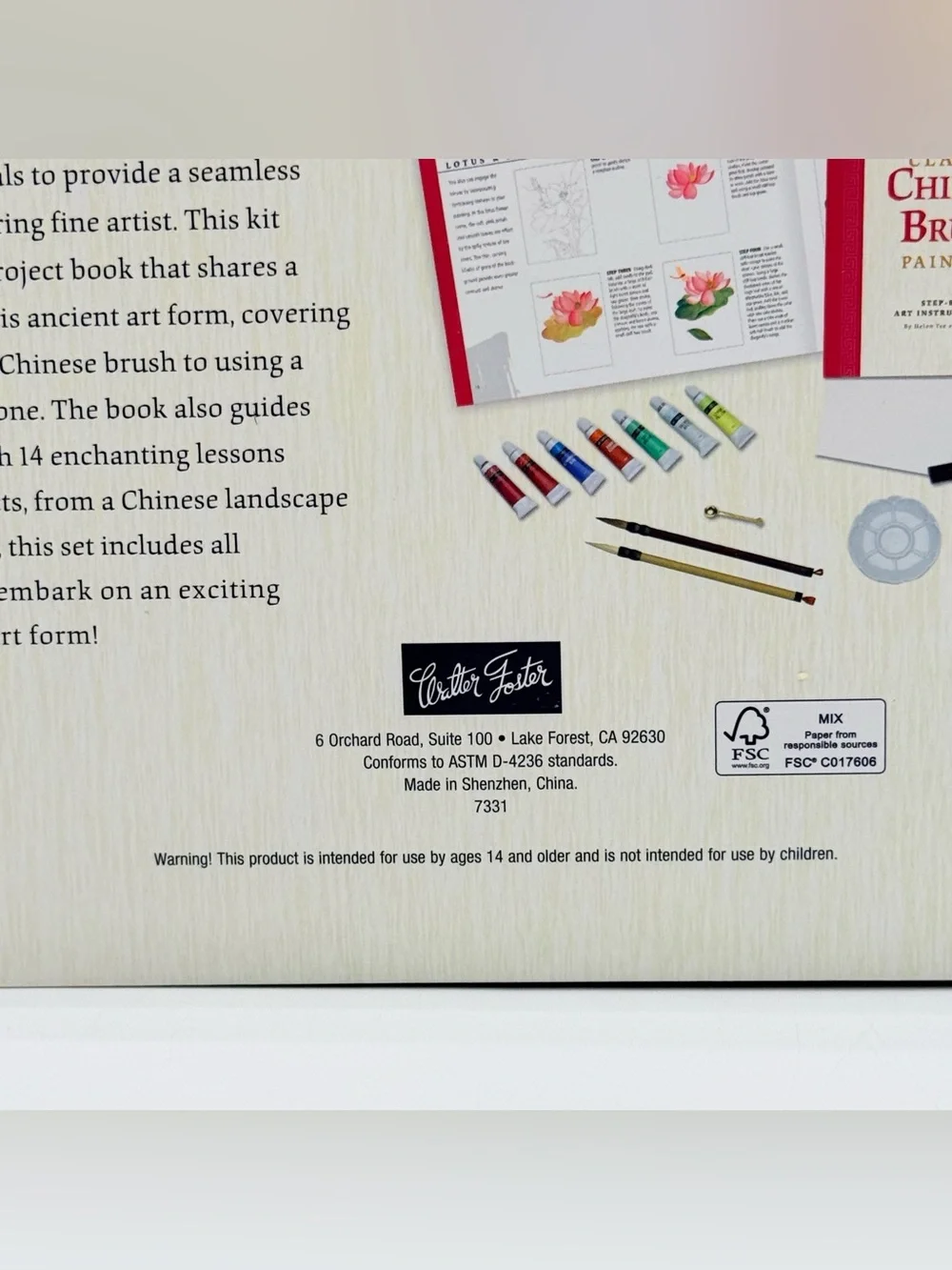 Chinese Brush Painting Classic Deluxe Art Set Walter Foster New Complete Kit